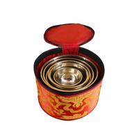 Generic Meditation Sound Bowl Set Chime Vessel Sound suitable for mindfulness gatherings home relaxation, Set Of Seven Fine Bowls