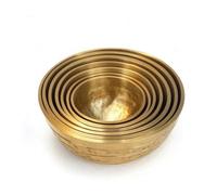Generic Meditation Sound Bowl Set Chime Vessel Sound suitable for mindfulness gatherings home relaxation, Set Of Seven Fine Textured Bowls