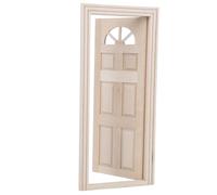 Generic Melody Jane Dolls Houses, Miniature Door Dollhouse Door Mini Window Model Toy 1:12 Dollhouse Wooden Miniature Simulated Minaiture Accessories (Six Gate Gate)