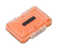 Generic Memory Card Support Organizer, Type A Shock Absorption of the Closing Box of the Dust Closing Fitting to the Outdoor (Orange)