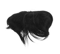 Generic Men Human Hair Topper Comfortable and Breathable Short Hair Extensions for Natural Hairline Replacement and Daily Wear