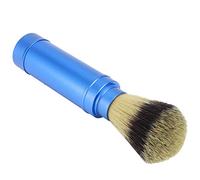 Generic Men Portable Beard Brush Soft Brush Hair Rich Foam Distributing Perfect Wet Shaving Experience for Daily Use, Compact Aluminum Beard for Travel