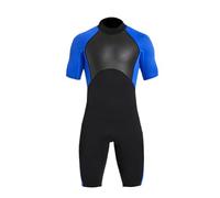 Generic Men Wetsuit 2mm Neoprene Full Body Shorty Diving Suit with Back Zipper UPF 50 Plus Thermal Protection Flexible Fit for Surfing Swimming Scuba Diving Snorkeling (L)