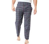 Generic Men's Classic Checked Polar Fleece Trouser Flannel Pyjamas Bottoms PJ's[Black Mix,XL]