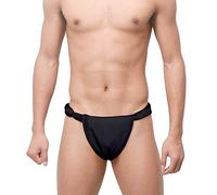 Generic Men's Cotton Sumo Shorts G-string Thongs Japanese Traditional T-back Fundoshi Underwear Wrestler Loincloth Kimono Briefs, Black, L