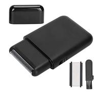 Generic Men's Electric Barber Straight Blade Barber Straight Blade Razor Foil Shaver USB Charging Beard Trimmer, Lightweight and Durable, Black ABS Material