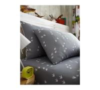 Generic Men's Rawrsome Dinosaur Fitted Bed Sheet Set in Grey | Size: Single Generic Grey Single