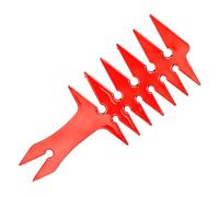 Generic Men's Wide Tooth Hair Combs Durable Hair Styling Combs for Easy Double Sided for Men and Women, Portable Plastic for Daily Use (Red)