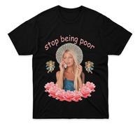 Generic Mens Womens T-Shirt Paris Cotton Hilton Tee 'Stop Apparel Being Costume Poor' for Summer, Multi Color, Multi Size Size XS