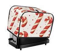 Generic Merry Christmas Print 2 Slice Toaster Cover, Dustproof Kitchen Machine Covers Fits Most Standard Toaster, Small Kitchen Appliance, Bread Maker Protector