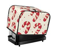 Generic Merry Christmas Print 2 Slice Toaster Cover, Dustproof Kitchen Machine Covers Fits Most Standard Toaster, Small Kitchen Appliance, Bread Maker Protector