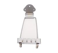 Generic Metal 4 String Guitar Tailpiece Silver Trapeze Bridge for Electric Guitar Replacement