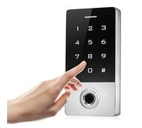 Generic Metal Access Control Fingerprint Card Reader with 10 Key Buckle Cards for Secure Door Locking System and Home Use (IC)