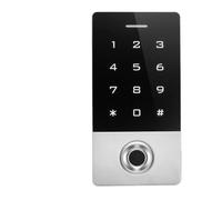 Generic Metal Access Control Fingerprint Card Reader with 10 Key Buckle Cards for Secure Door Locking System and Home Use (ID)
