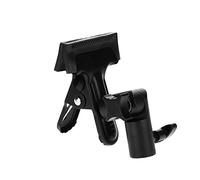 Generic Metal Adjustable Clamp Versatile Holder for Light Stand & Studio Photography, Durable 3/8'' & 1/4'' Clamp/Holder for Backdrop & Reflector for Professional Photographic Works, Metal + Rubber,
