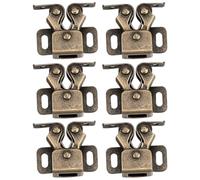 Generic Metal Cabinet Door Ball Catches Double Roller Catch Latches 6Pcs Easy to Install Keep Cabinet Doors Closed Tightly for Closet