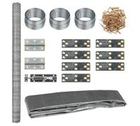 Generic Metal Chicken Coop Cm, Lockable Gate, Practical Roof, Wire Mesh, for Keeping Chickens, Ducks, Rabbits, Geese, Birds, Etc, with Sturdy Material and Widely Usage