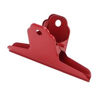 Generic Metal Clamp/Holder Strong Grip Durable Iron Material for Office School Home, Best for Managing Maps Signs, Safe to Use (Red)