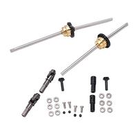 Generic Metal Drive Shaft Gear Bridge Axle Differential Kit for WPL C14 C24 C34 C44 B14 B16 B24 B36 1/16 RC Car with Durable Aluminum Alloy Material
