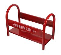 Generic Metal Fire Extinguisher Holder with Thickened Base for 2-4kg Powder Fire Extinguishers Iron Floor Stand Rack Design Convenient and Practical for Safety Setup