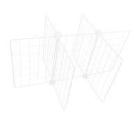 Generic Metal Freezer Divider Rack 6 Grid Wrought Iron Food Separator Shelf for Freezer and Home Kitchen Storage