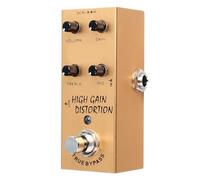 Generic Metal Guitar Effect, Flexible Adjustment of the Multifunctional Effector Guitar Impact Metal Housing for Rock Jazz Music Styles (Gold)