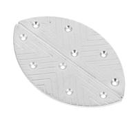 Generic Metal Half Moon Heel Repair Plates for Men’S Boots Shoe Heel Taps Pads with Nails for Boot Sole Protection