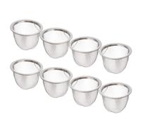 Generic Metal Infuser 8Pcs Tea Strainer Set Stainless Steel Mesh Filter for Coffee and Herbal Tea Brewing at Home 6.5Cm