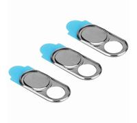 Generic Metal Lens Cap Camera Privacy Sticker Webcam Cover for Smartphone Tablets, Thin Webcam Protect for Cyber Security, Suitable for All Devices (Silver)