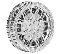 Generic Metal Magnetic Haptic Coin Exquisite Stress Relief Push Slider Toy for Office, School, Subways Size: 1.6 X 1.6 X 0.4in (Silver)