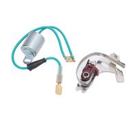 Generic Metal Professional Distributor Points and Condenser Set, Durable Replacement Kit for Lucas 43D 45D 4 6 Cylinder, for Vehicle Enthusiasts