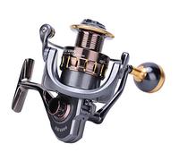 Generic Metal Spinning Fishing Reel High Strength Easy Casting for River Lake Ocean SW2000 SW3000 SW4000 1PC (SW4000)