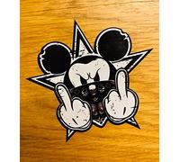 Generic Mickey Mouse The Finger Sticker Waterproof Vinyl Sticker Set for Travel Suitcase, Car, Skateboard, Motorcycles, Bicycles, Skatboard, Laptop, Scooter and All Other Smooth Surfaces