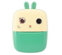 Generic Micro Portable Print Camera 1080P with AI Intelligent Photo Technology for Creative Doodling for Kids Adults Material: ABS Black White 1 Camera (Green)