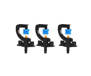 Generic Micro Rotating Nozzle 20 Set Atomizing Sprayer Irrigation Sprinkler System for Home and Garden Use Durable Engineering Plastics