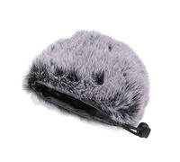 Generic Microphone Furry Windscreen Muff for Wind Noise Reduction, Soft Faux Fur Windproof Cover for Live Performances, 1 Unit