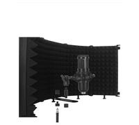Generic Microphone Isolation Shield, Acoustic Panels Sound Absorbing Acoustic Panels Soundproof Cover Noise Reduction, Spray Prevention, Sound Absorption for Recording Studio,Singing (5 panel)