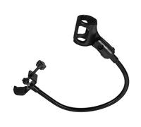 Generic Microphone Material Simple Abs Iron and Concise Appearance Black Direction Adjustable Stand with Holder, Flexible Tube Suitable for Live Performances and Recording
