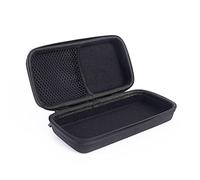 Generic Microphone Storage Box Data Cable Carrying Pouch Cover Portable Travel Electronics Protecting Organizer Case EVA Hard Shell Microphone Cable Box with Mesh Compartment (Black)