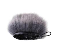 Generic Microphone Windshield Fur Windshield Cover Anti-wind Noise Drawstring Windscreen Wind Muff Furry Windscreen for Zoom H1N
