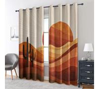 Generic Mid Century Curtains Blackout, 54 Inch Drop