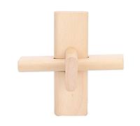 Generic Mind Puzzle, Wooden Brain Puzzles Jigsaw Lock Unlocking Toy Patience Training Intelligent Brain Teaser Wooden Lock Toy