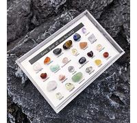 Generic Mineral Gem Educational Geology Kit Rock Collection Kids and Beginners Stone and Crystal Set for Unisex Advent Calendars (As shown in the figure)