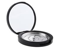 Generic Mineral Makeup Highlighter Storage Container & Makeup Mirror, Black+Silver, Height 17mm