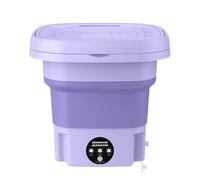 Generic Mini 8L Portable Washing Machine Compact Folding Washing Machine, Portable Economical Silent Device Clothes | Daily Automatic Appliances for Sub-V