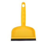 Generic Mini Bathroom Mirror Squeegee Sponge Scrubber - Compact Silicone Wiper for Shower Screens, Car Windscreens, Kitchen Tiles, and Glass Doors - Handheld Rubber Blade (Yellow)