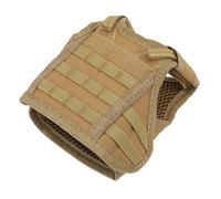 Generic Mini Beer Vest Stylish Nylon Bottle Sleeve Jacket for Beer Decoration, Great Gift Choice for Parties and Holidays (Khaki)