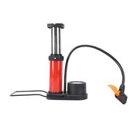 Generic Mini Bike Pump with Gauge, Lightweight Portable Foot Pump for Electric Bikes and Motorcycles, Accurate Pressure Measurement for All Weather Use in Red
