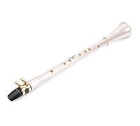 Generic Mini Clarinet Eb ABS Compact Sax for Beginner Portable Musical Instrument in Golden Color