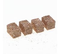 Generic Mini Farm Haystack Mini Bale Set Hay Bale Ornament Rustic Wood Prop Countryside Decor Dollhouse Accessory Seasonal Countryside Display suitable for, Small Rectangular